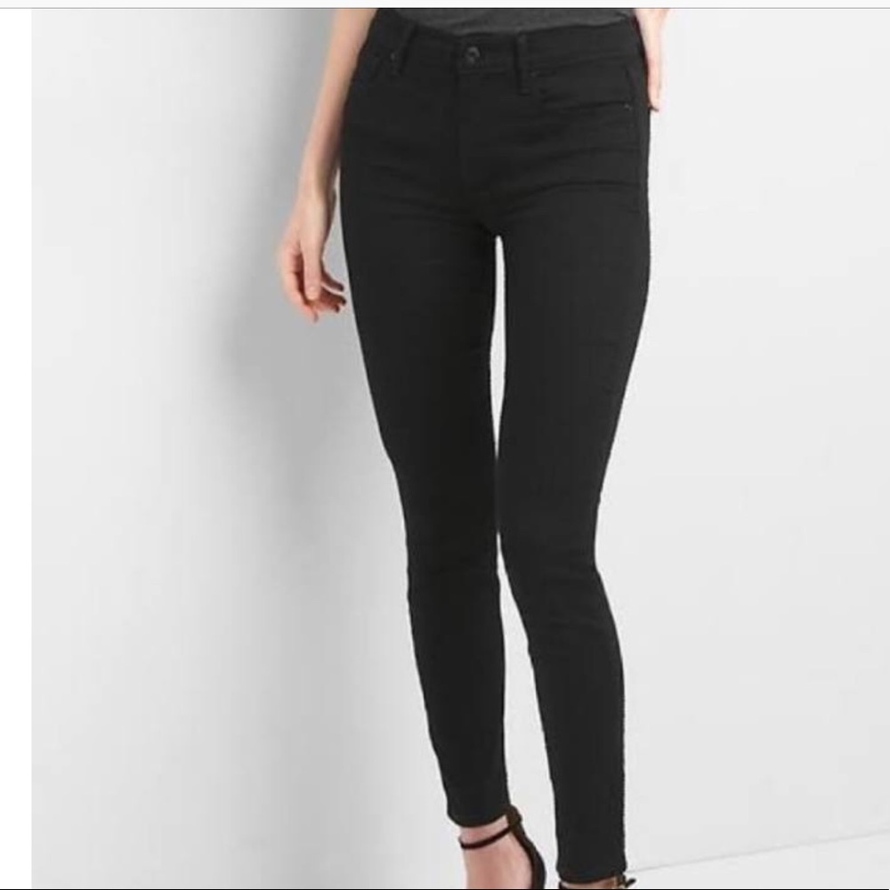 Gap 1969 black skinny jeans